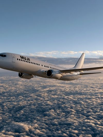 Airplane Above Clouds Photography Poster.
