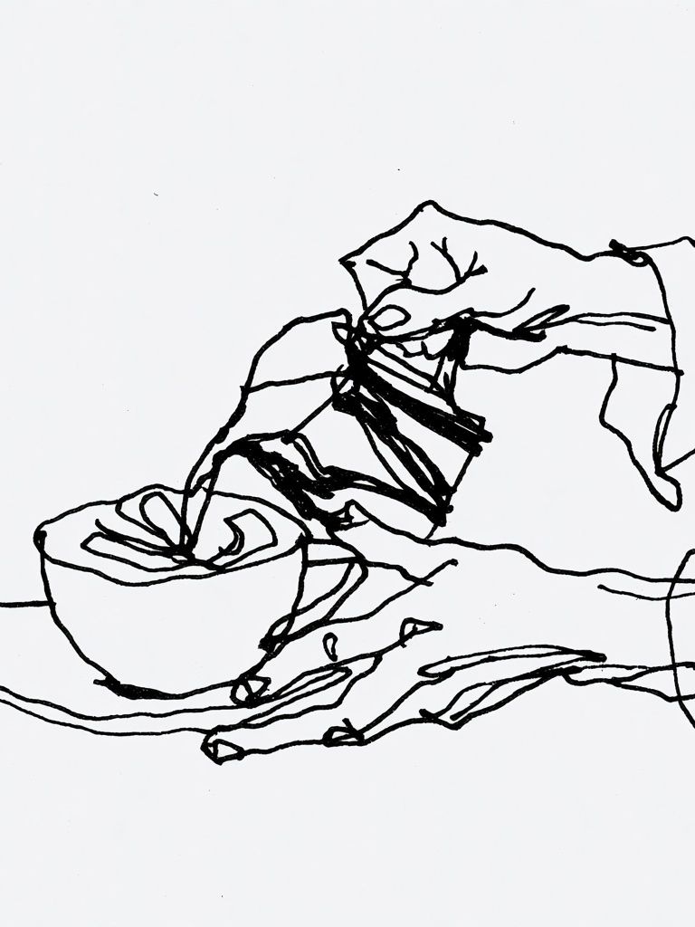 Abstract Line Drawing Poster. poster — abstract art