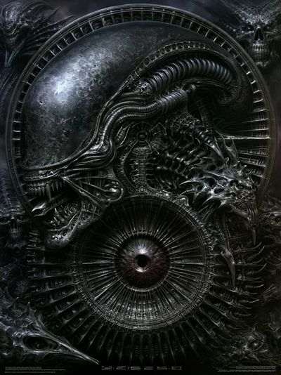 Alien Xenomorph Sci-Fi Poster.