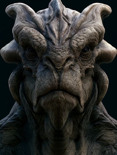 Alien Creature Portrait Poster. poster