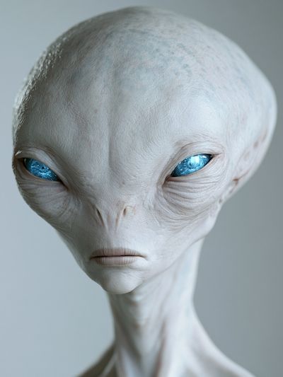 Alien Portrait Photography Poster.