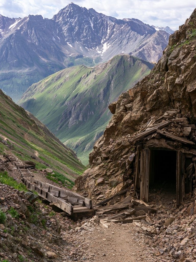 Alpine Mine Trail Photography Poster. poster — photography art