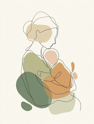 Abstract Line Figure Poster.