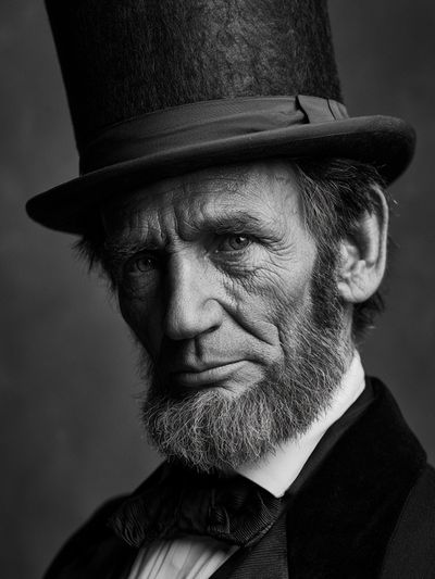 Abraham Lincoln Portrait Photography Poster.