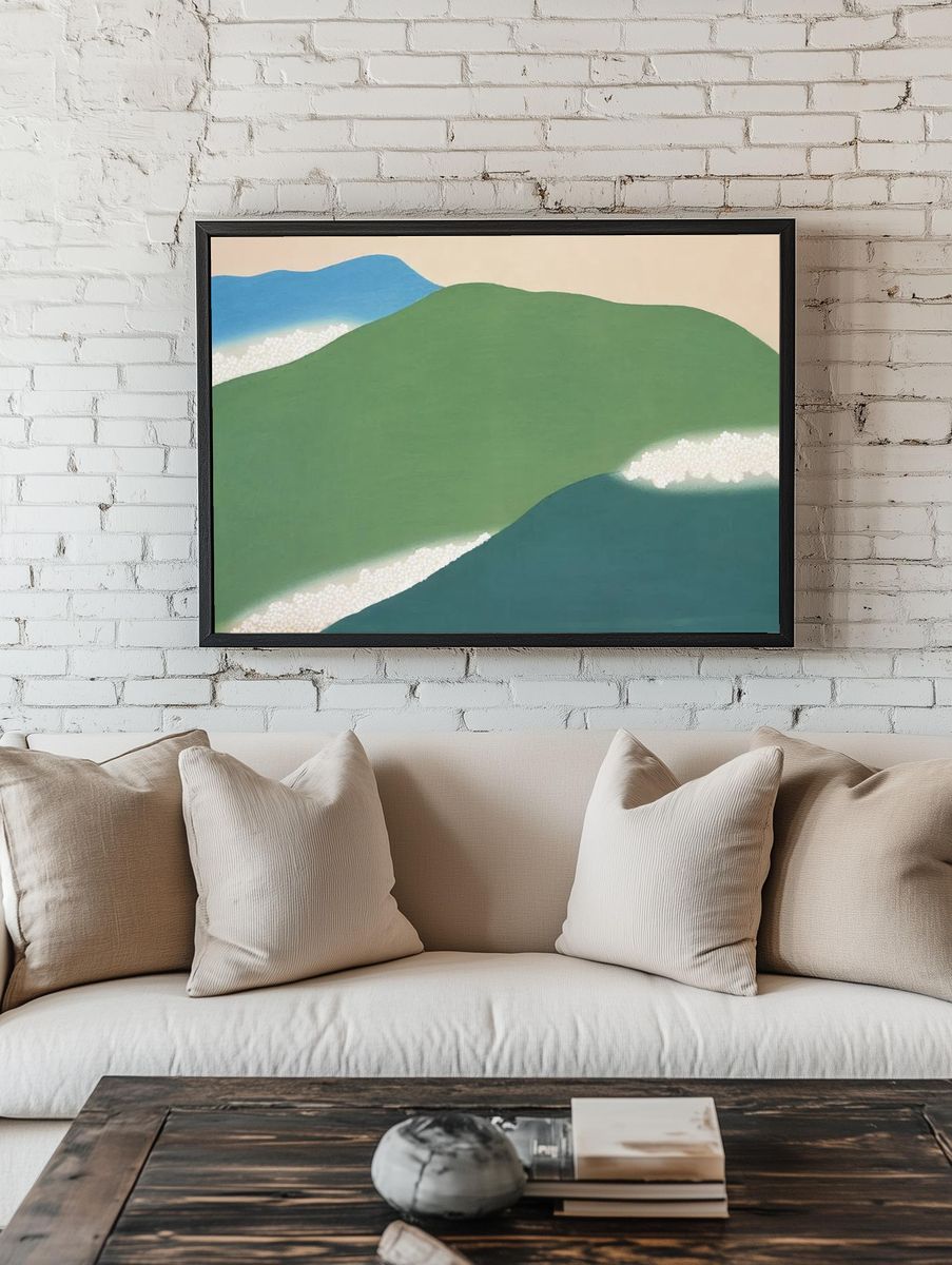 Abstract Landscape Poster. — room view 1