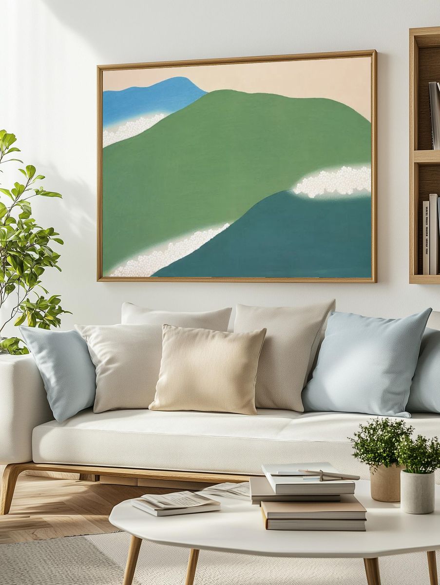 Abstract Landscape Poster. — room view 2