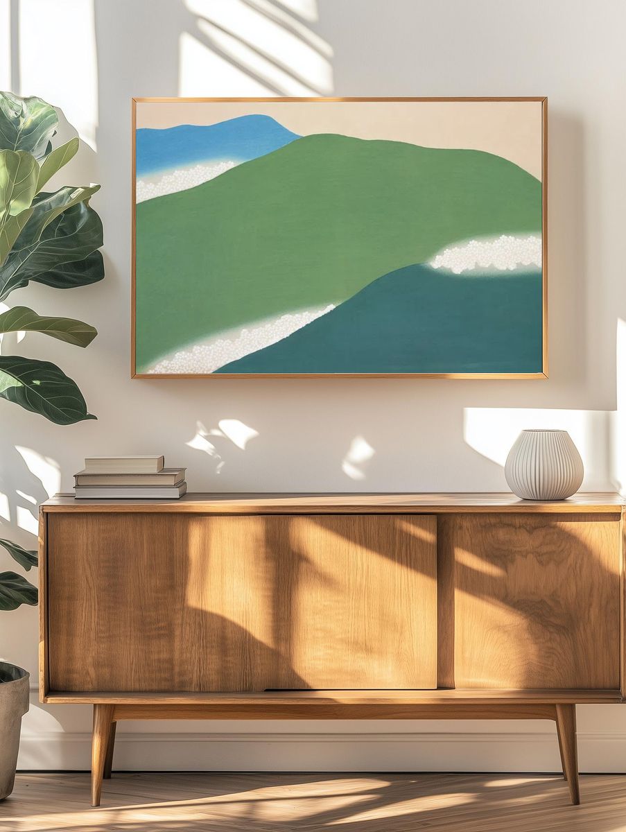 Abstract Landscape Poster. — room view 3