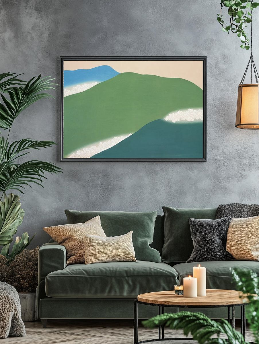 Abstract Landscape Poster. — room view 4