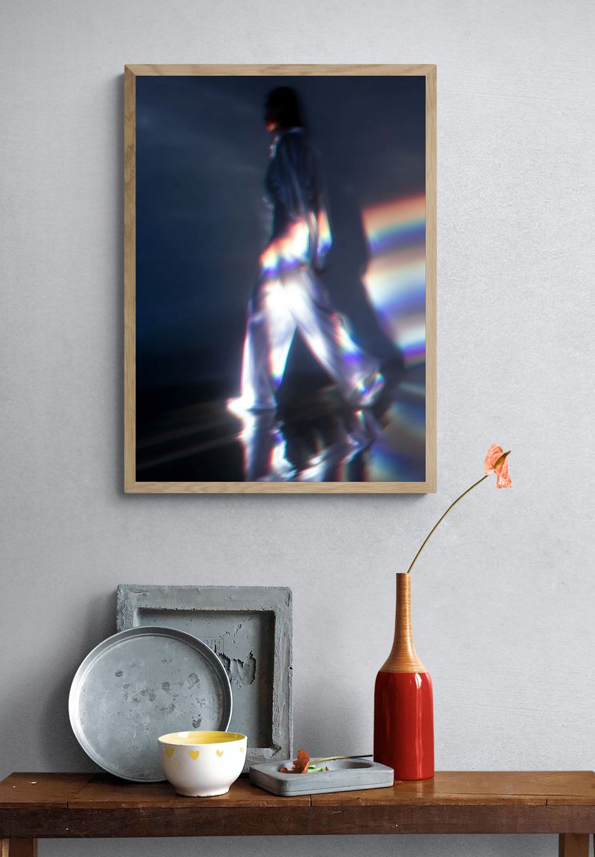 Abstract Light Reflection Poster. — room view 3