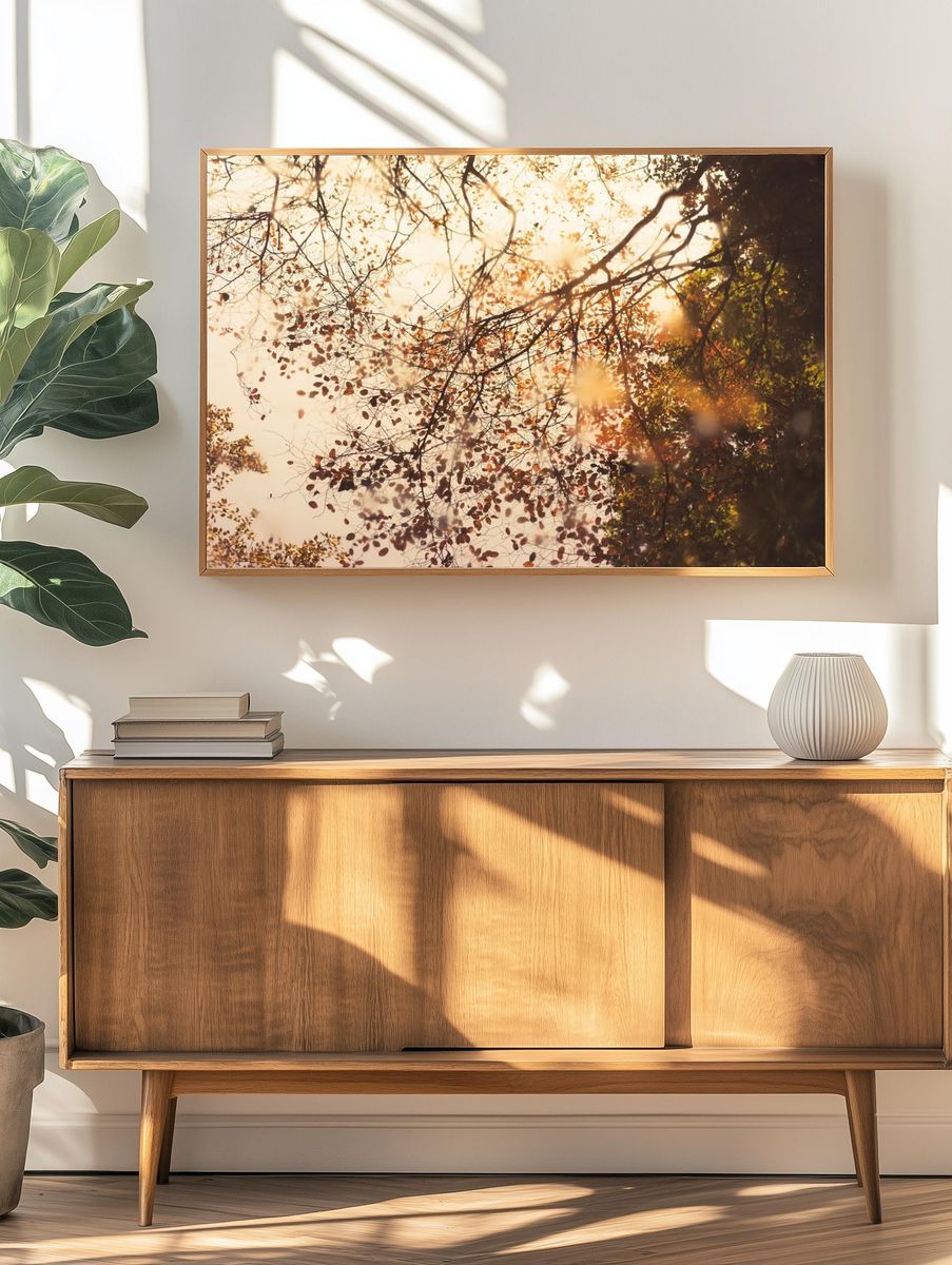Autumn Leaves Reflection Poster. — room view 3