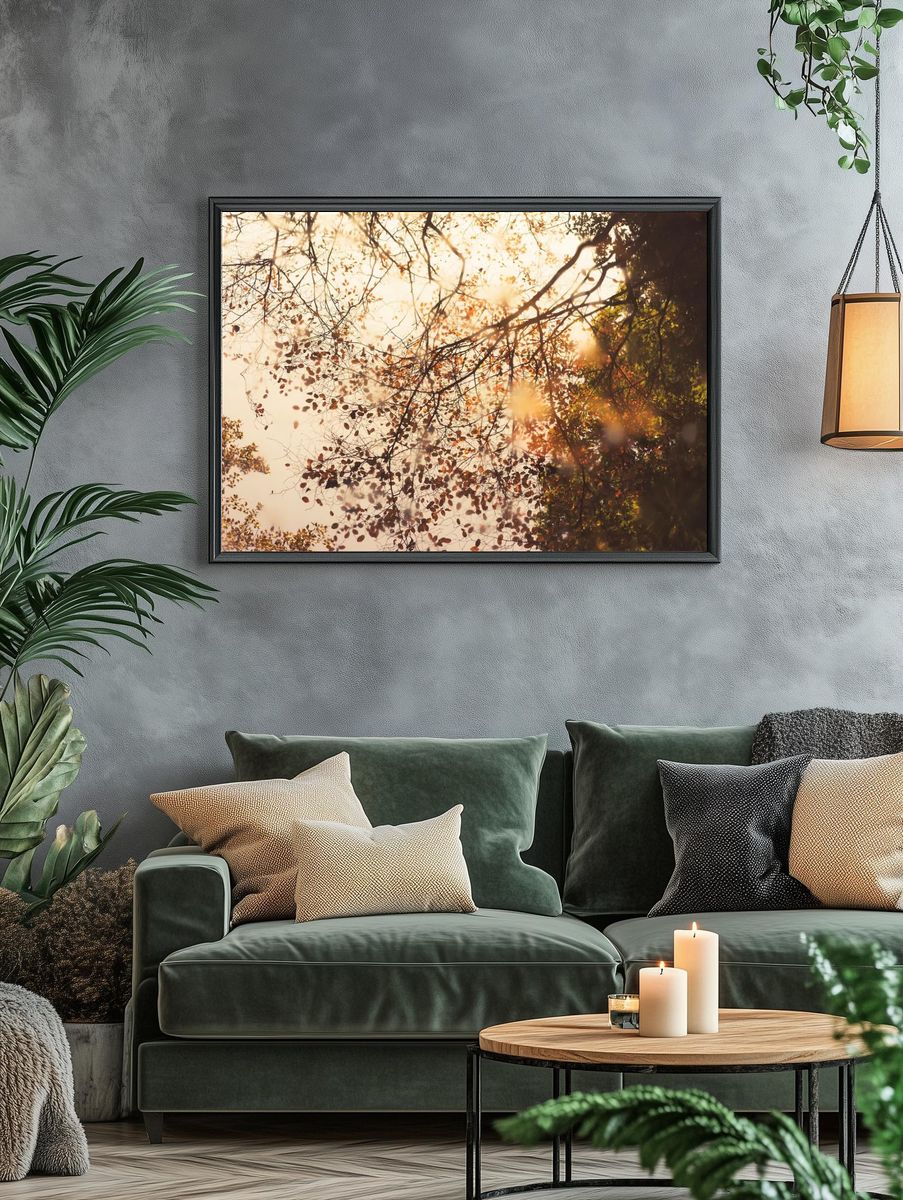 Autumn Leaves Reflection Poster. — room view 4
