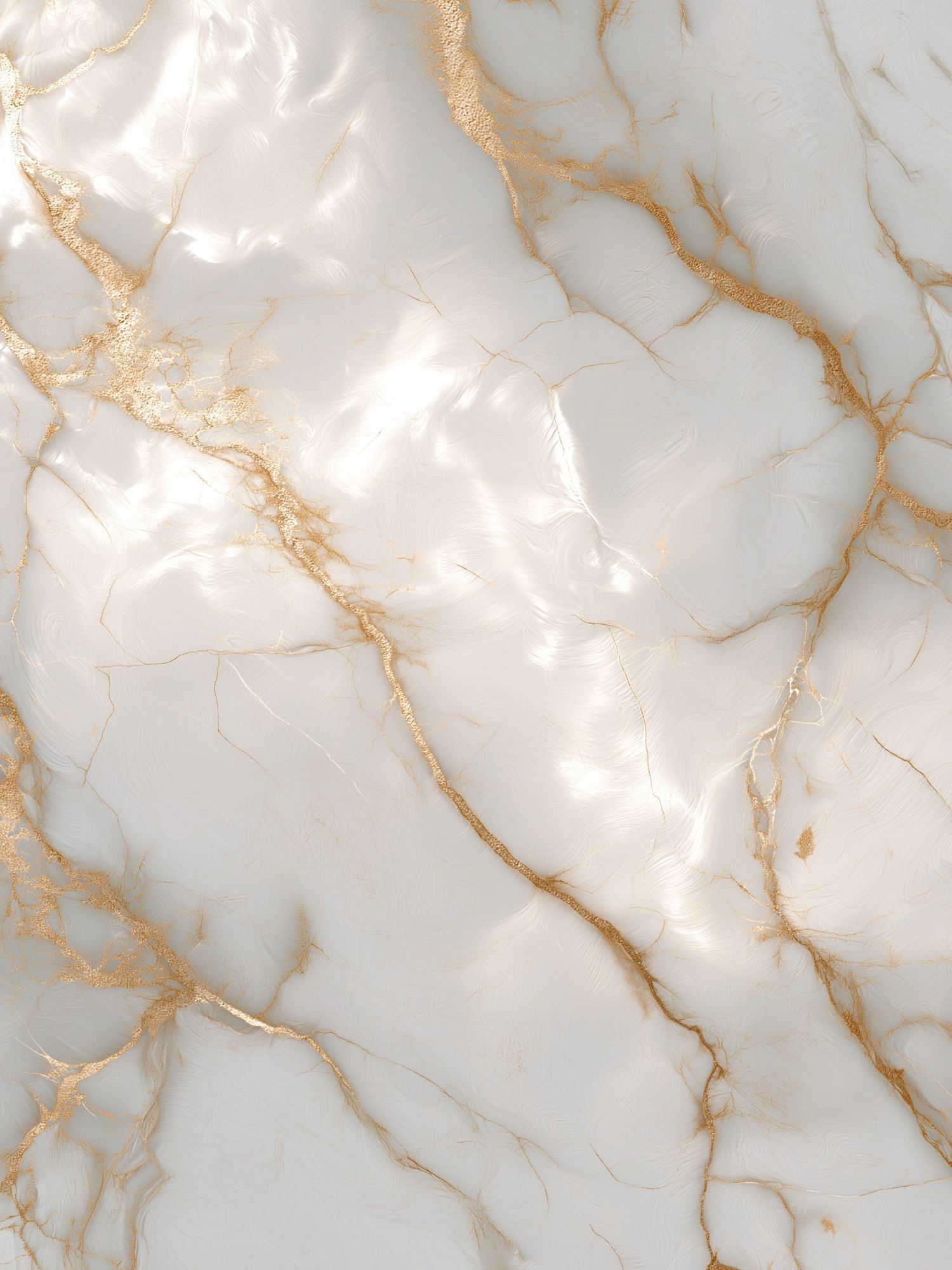 White Marble Gold Veins Abstract Print. poster — abstract art