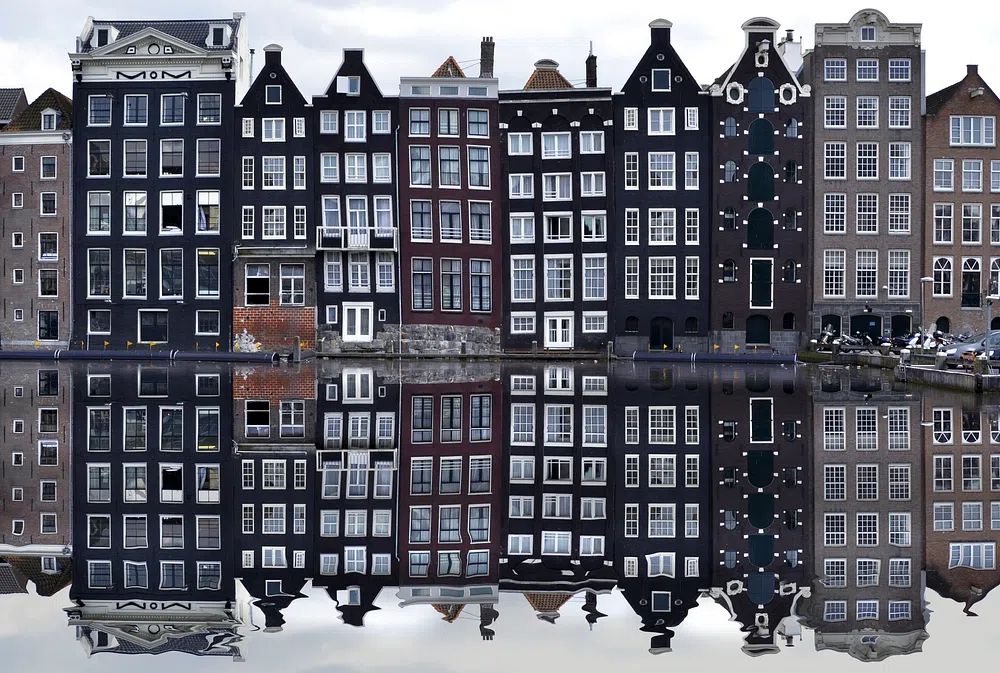 Amsterdam Canal Houses — Photography Print. poster — photography art
