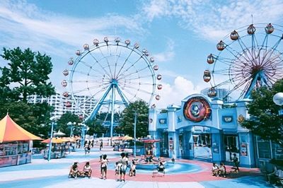 Amusement Park Ferris Wheels Photography Poster.