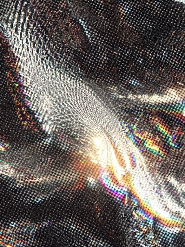 Abstract Metallic Waves Poster. poster detail