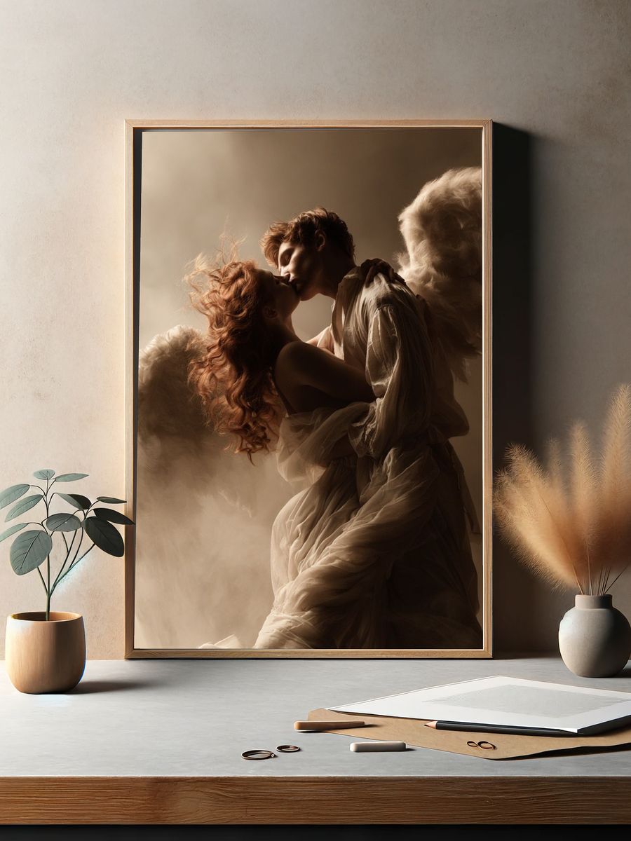 Angel Lovers Photography Poster. — room view 2