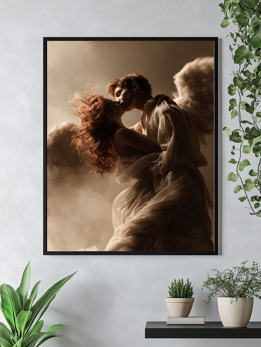 Angel Lovers Photography Poster. — room view 4