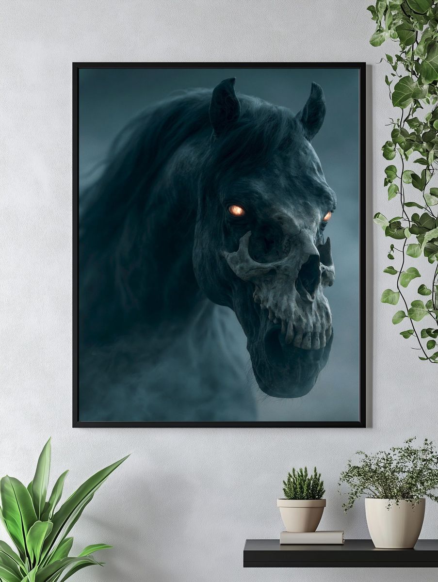 Ghost Horse Skull Poster. — room view 4