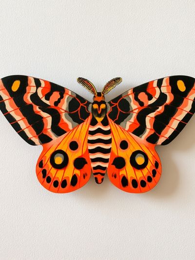Tiger Moth Botanical Print. poster