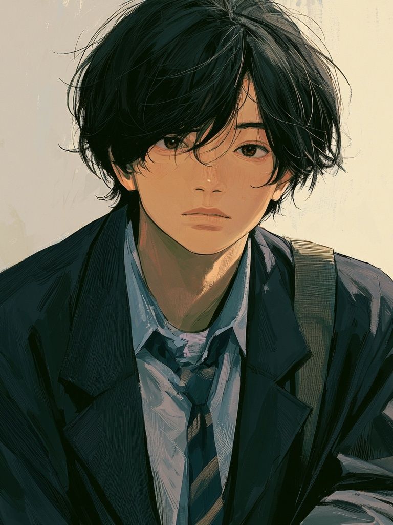 Anime Portrait Illustration Poster. poster — anime art