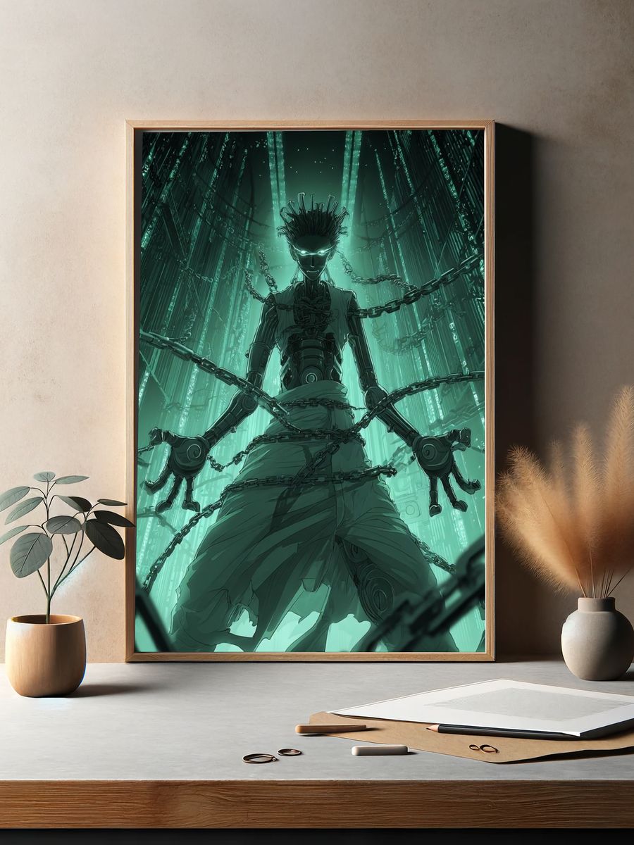 Cyberpunk Bound Figure Print. — room view 2