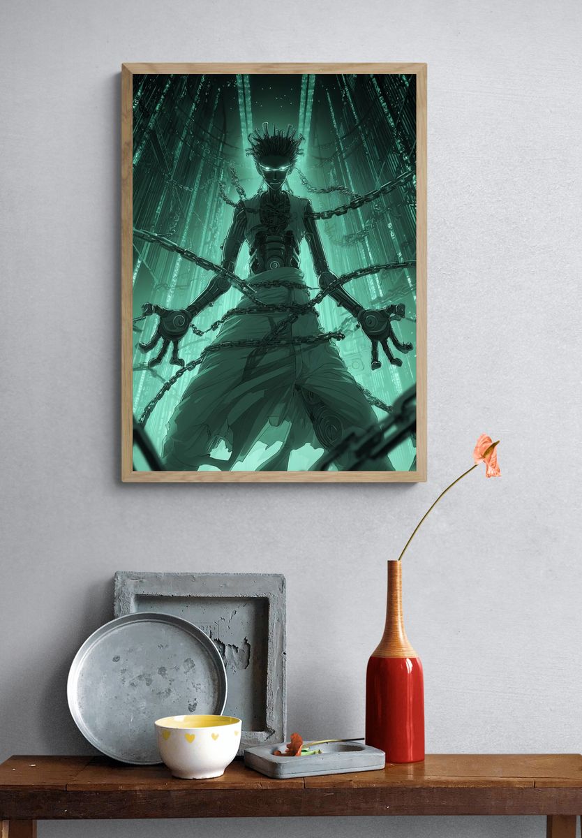 Cyberpunk Bound Figure Print. — room view 3