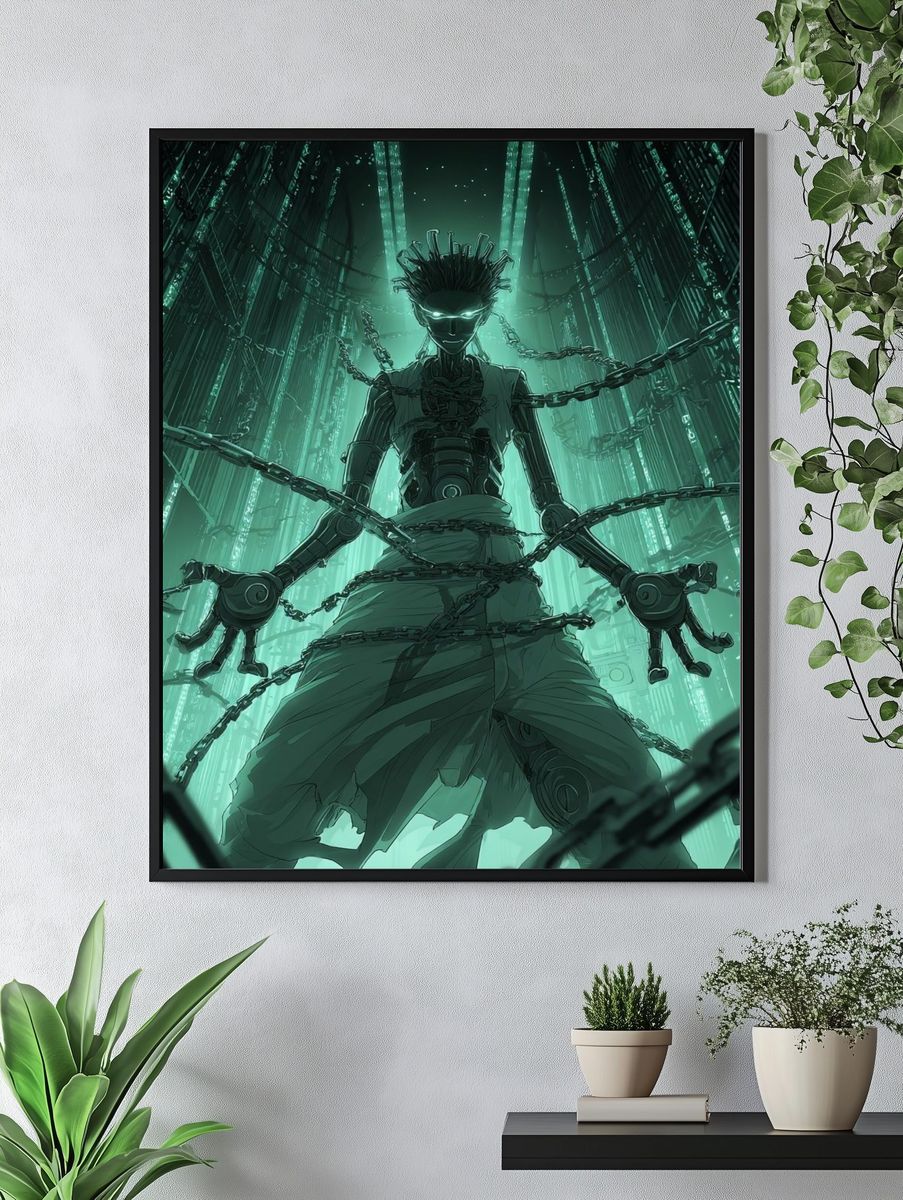 Cyberpunk Bound Figure Print. — room view 4