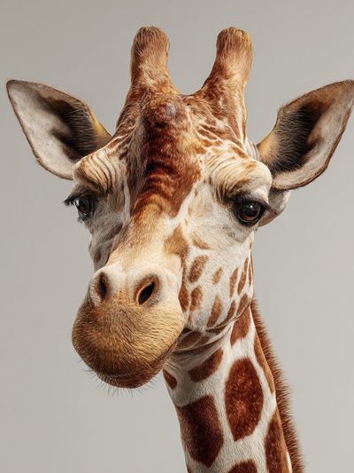 Giraffe Portrait Photography Poster. poster