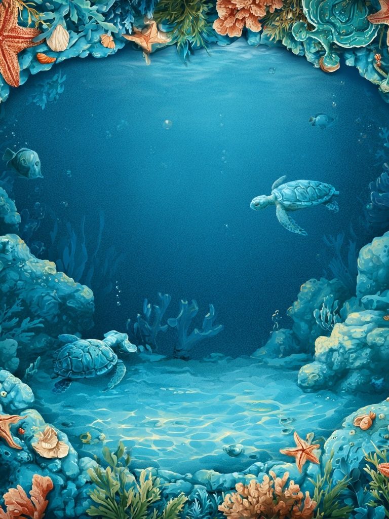 Underwater Coral Reef Poster. poster — animals art