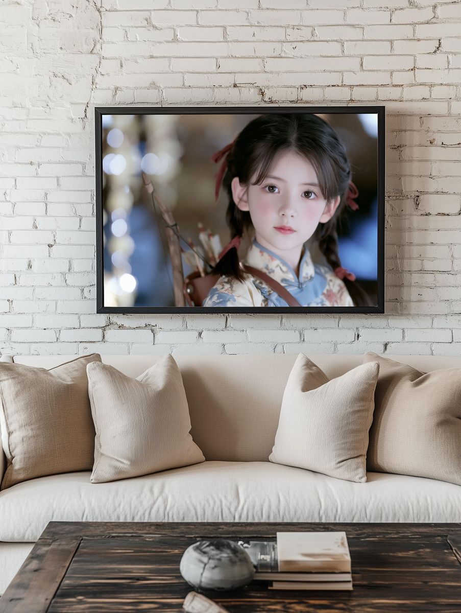 Anime Girl Portrait Print. — room view 1