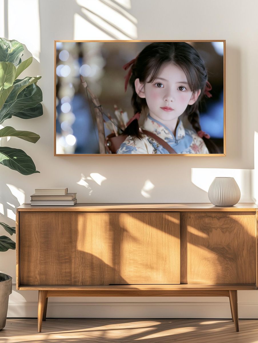 Anime Girl Portrait Print. — room view 3