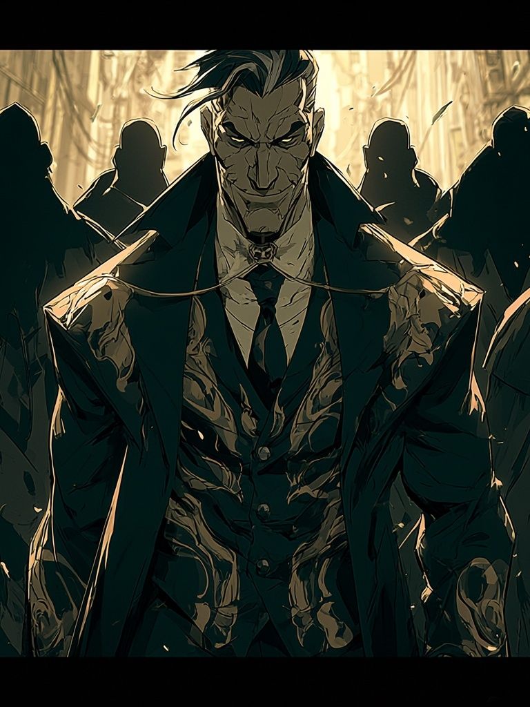 Noir Gangster Anime Poster. poster — anime art
