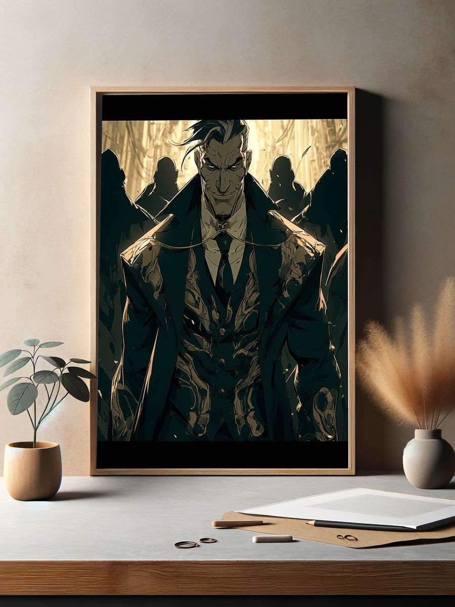 Noir Gangster Anime Poster. — room view 2