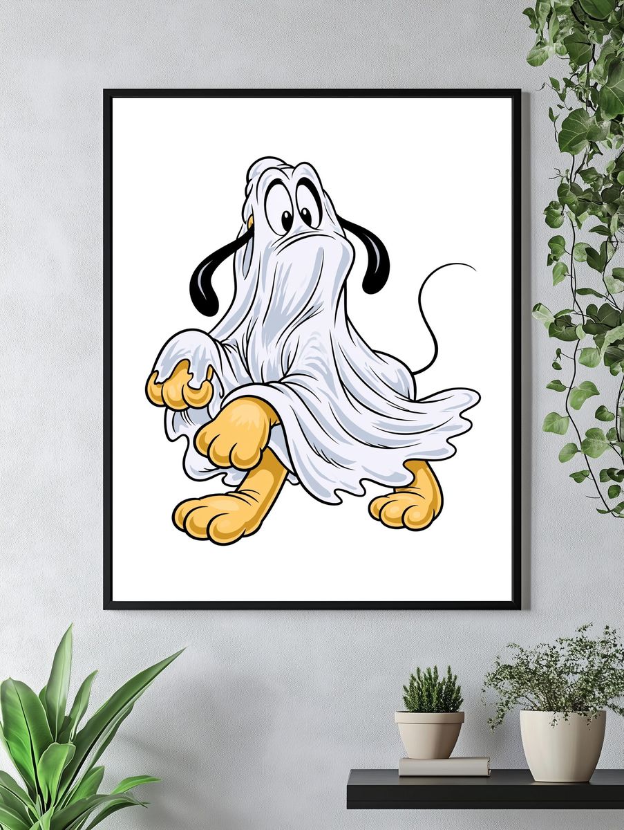 Ghost Dog Cartoon Poster. — room view 4