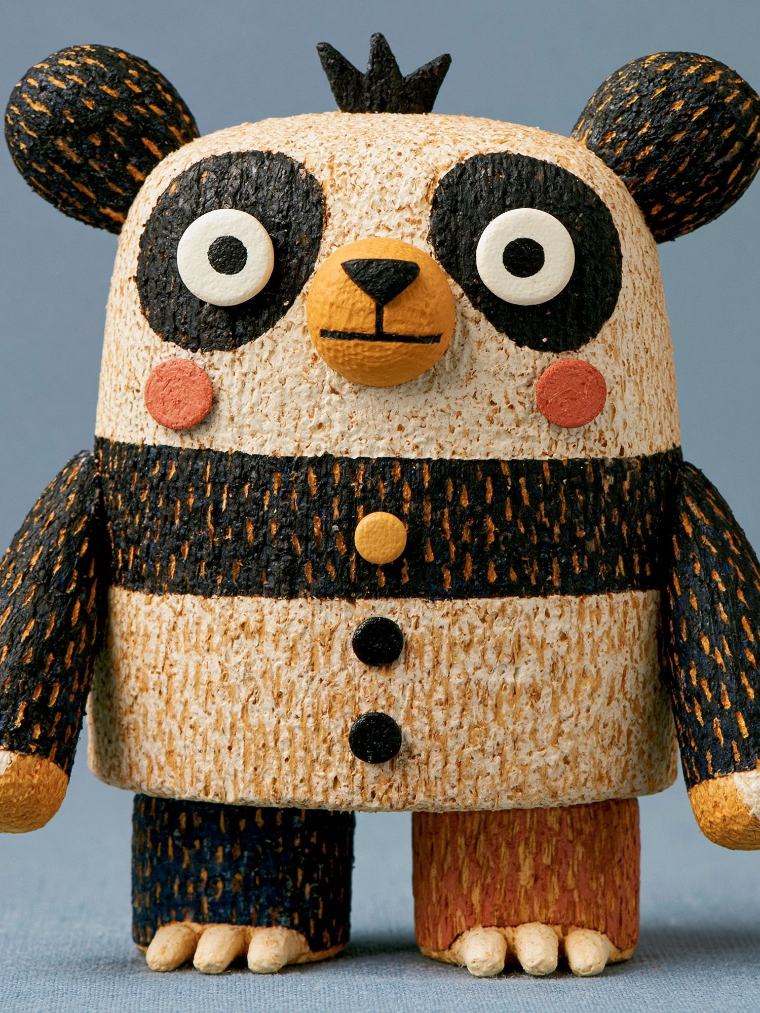 Cute Panda Figurine Illustration Poster. poster detail