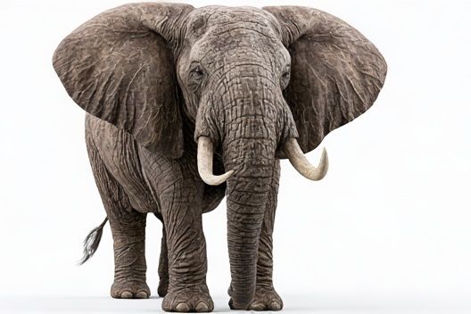African Elephant Portrait Poster. poster detail