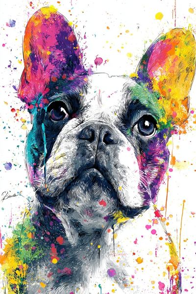 French Bulldog Pop Art Poster.