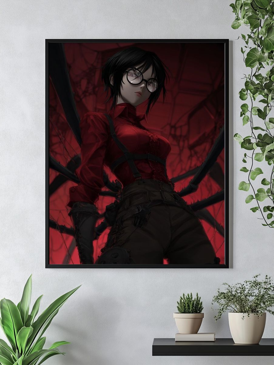 Dark Spider Woman Anime Poster. — room view 4