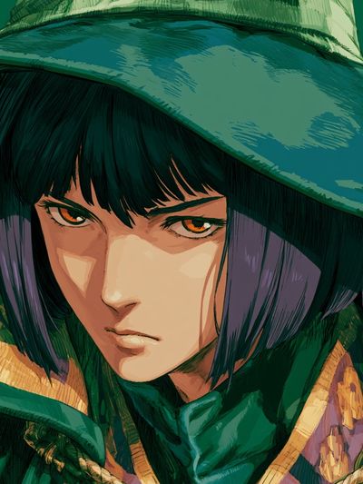 Anime Portrait — Digital Art Print.