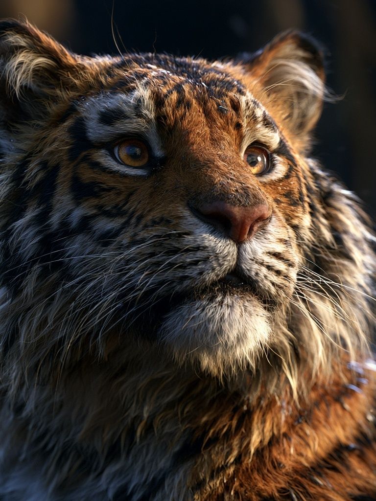 Tiger Cub Portrait Poster. poster detail