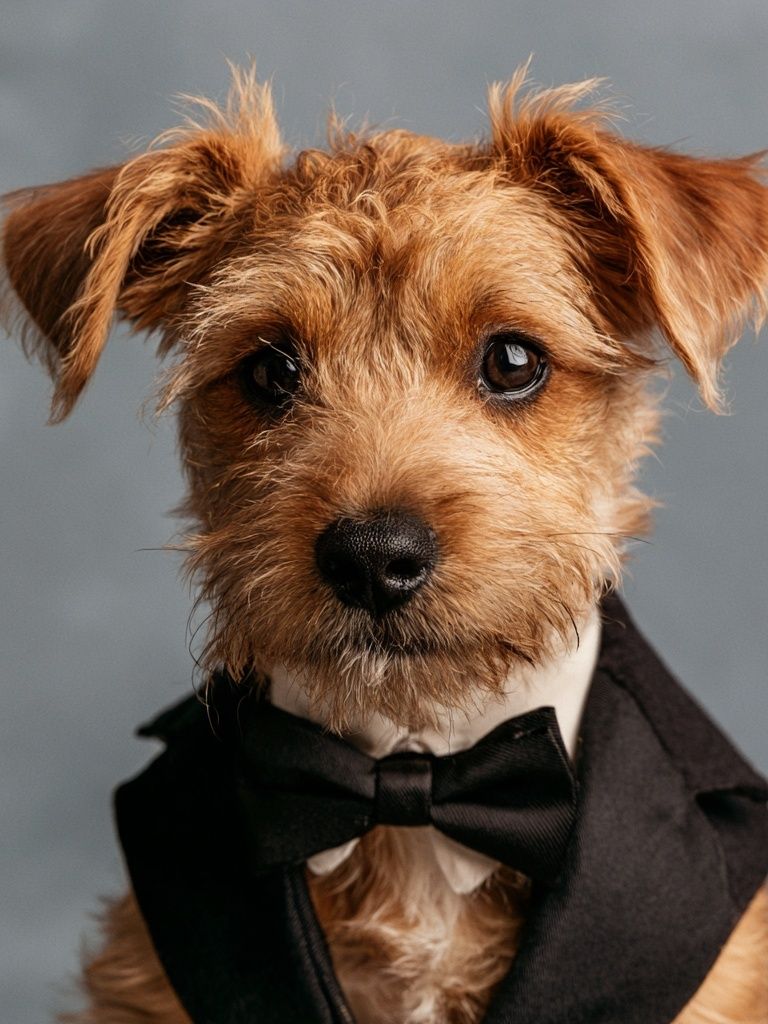 Tuxedo Terrier Portrait Poster. poster — animals art
