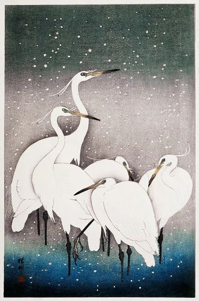 Group Egrets (1925 - 1936). poster