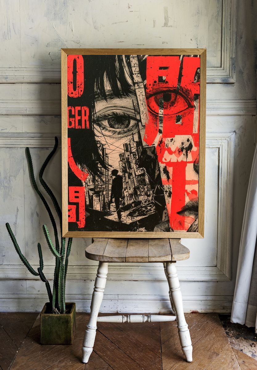 No Longer Human Manga Poster. room preview