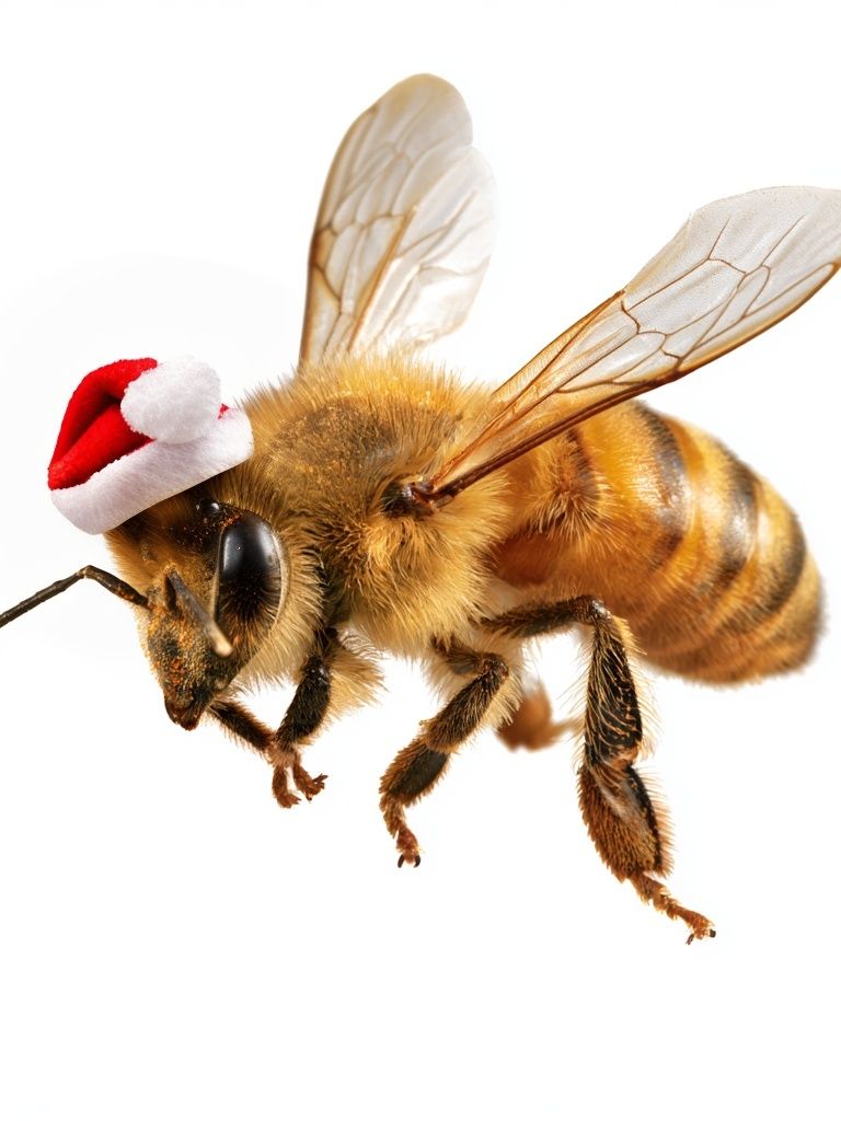 Christmas Bee Photography Poster. poster — animals art
