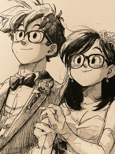 Anime Wedding Portrait Print.