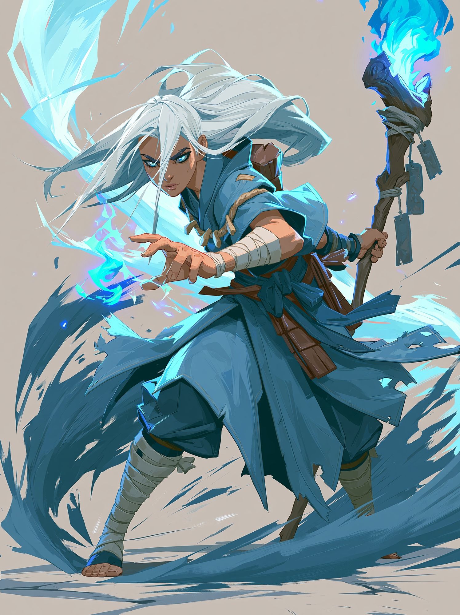 Elemental Warrior Anime Poster. poster detail