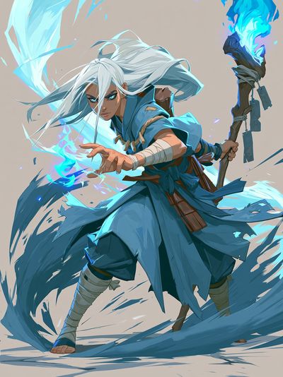 Elemental Warrior Anime Poster.