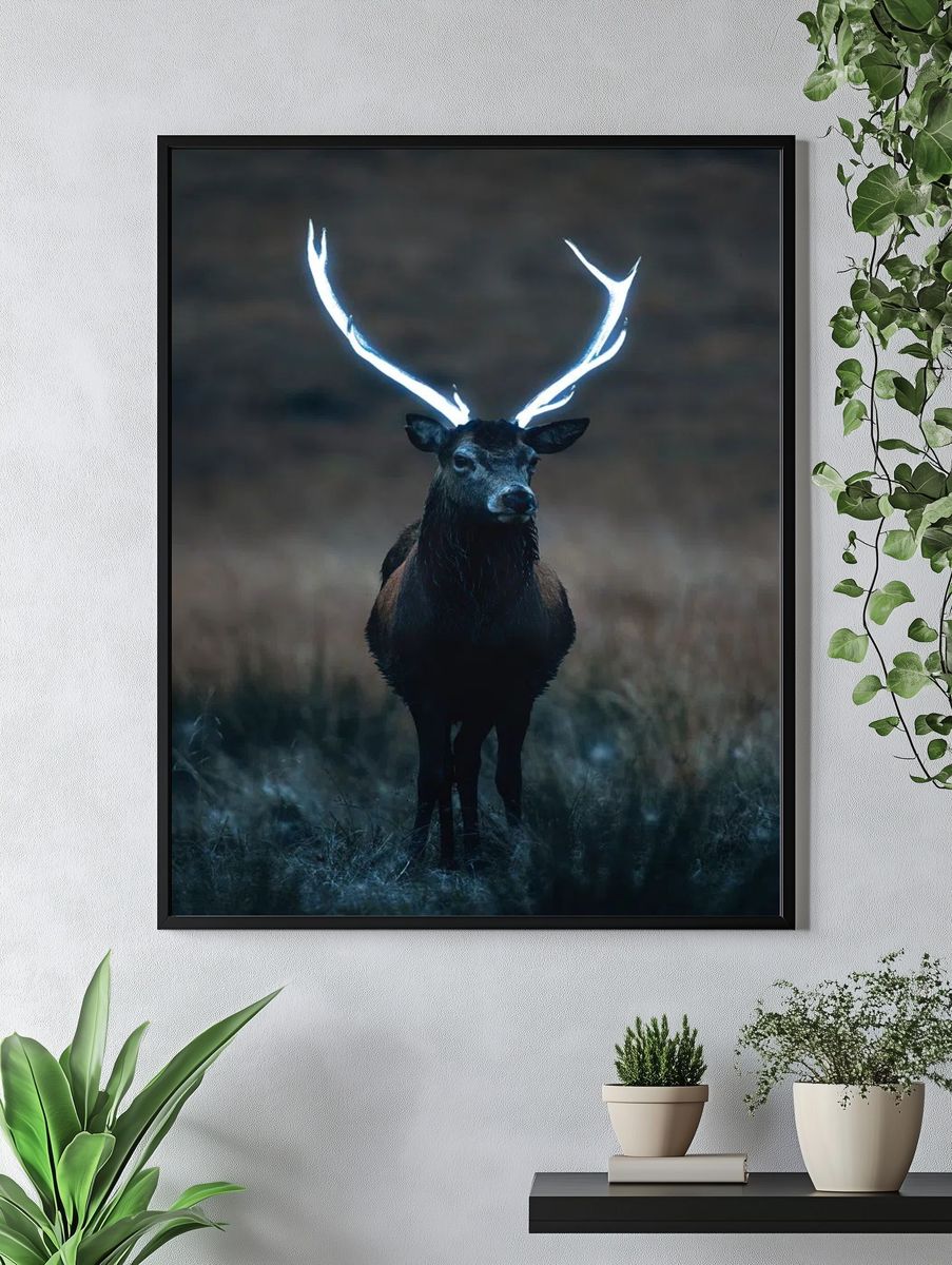 Wild deer beautiful large antlers. — room view 4