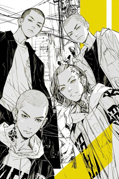 Anime Street Portrait Poster.