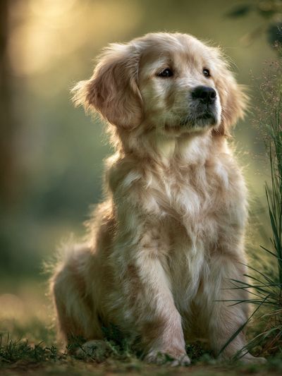 Golden Retriever Portrait Poster.